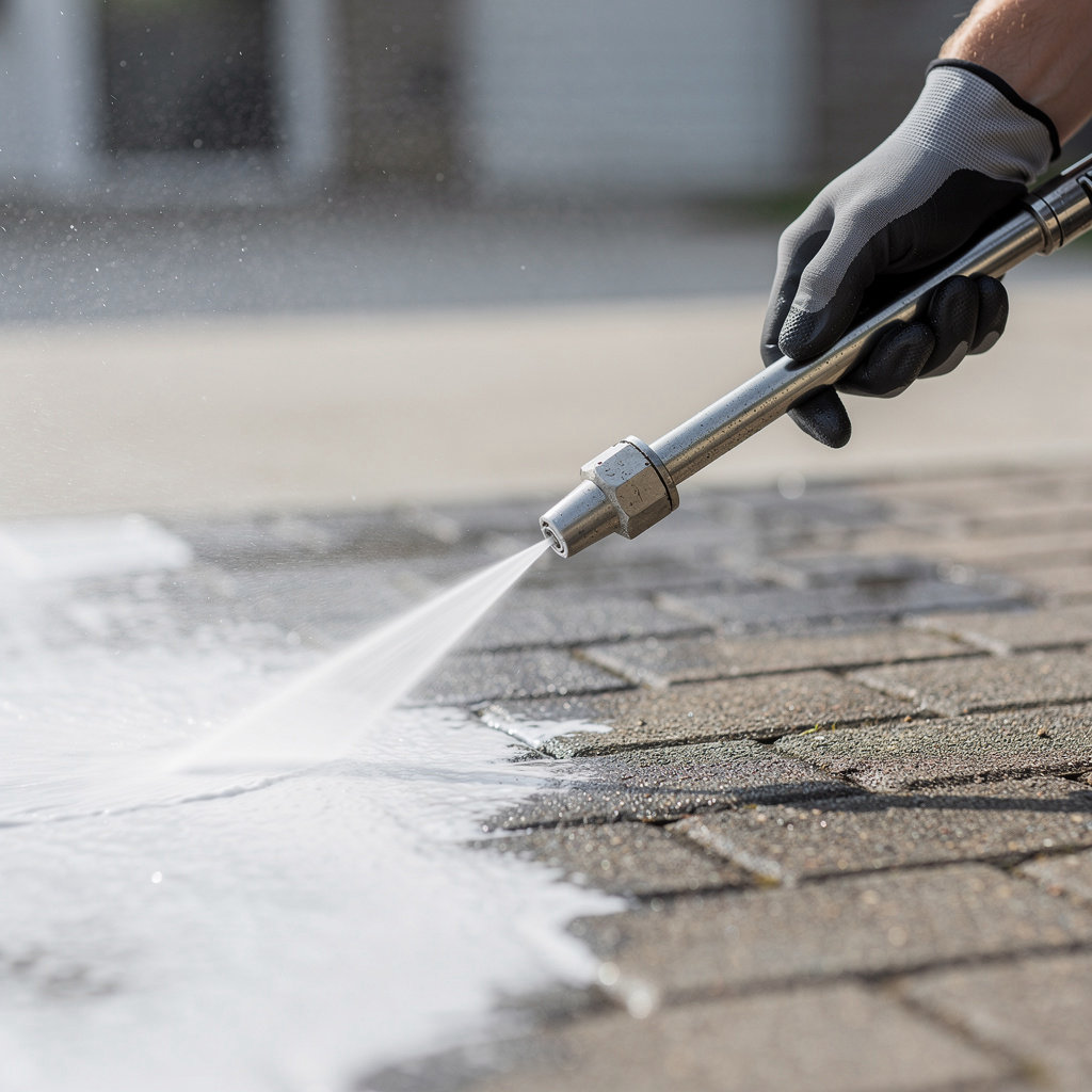 Charlotte Pressure Pros commercial pressure washing team completing a large-scale project in Charlotte, NC