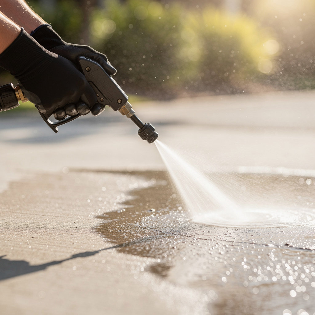 Charlotte Pressure Pros professional team performing expert pressure washing on a Charlotte home